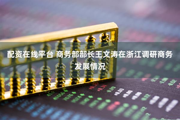 配资在线平台 商务部部长王文涛在浙江调研商务发展情况