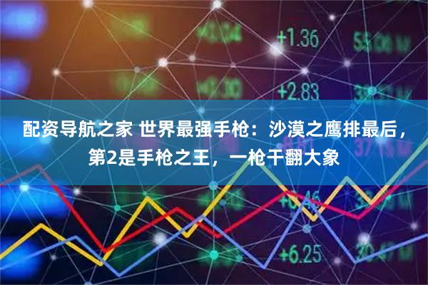 配资导航之家 世界最强手枪：沙漠之鹰排最后，第2是手枪之王，一枪干翻大象